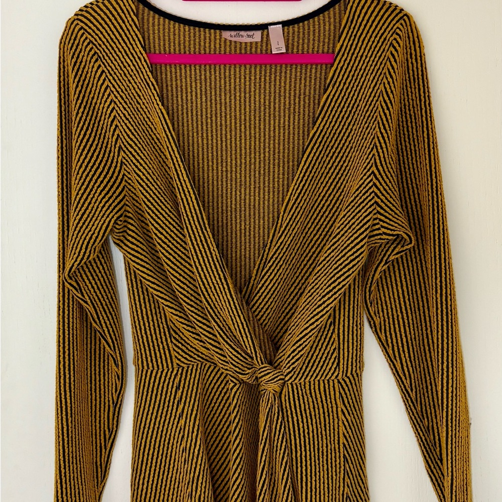 Altar'd State Mustard V-Neck Sweater
